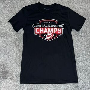 Fanatics New men’s Carolina Hurricanes Black 2021 playoffs Stanley cup T shirt S
